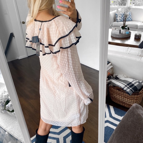 🖤 MAXSPORT ROSE DUST/BLACK RUFFLE DRESS! - Picture 8 of 16